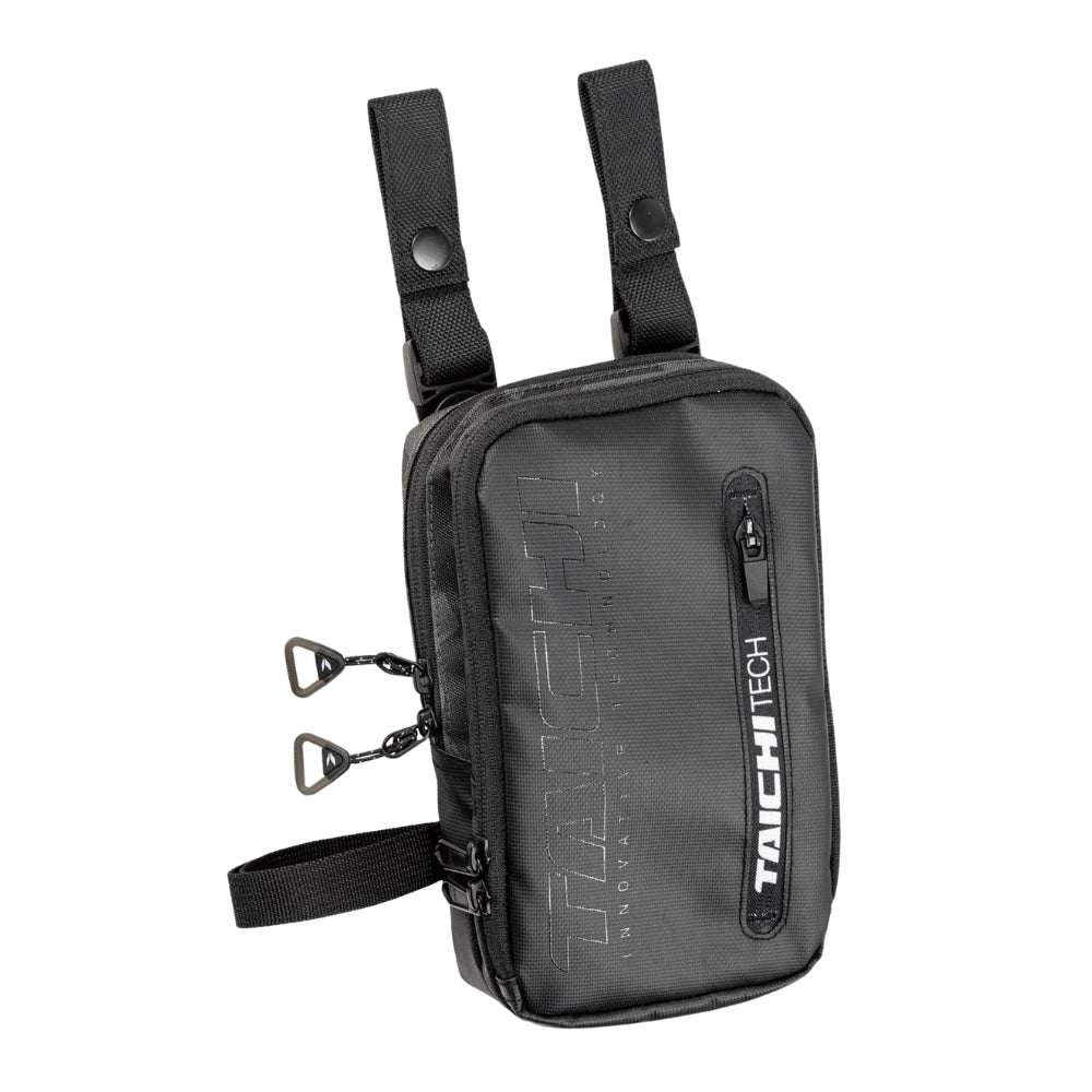 Motorcycle Belt Pouch by RS Taichi – Charcoal, 1.9L Capacity, Convenient Storage
