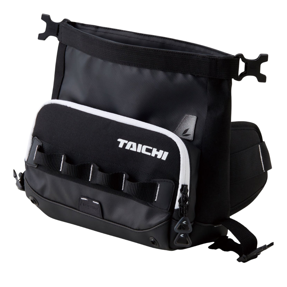 Black bag with 'Taichi' branding on a white background