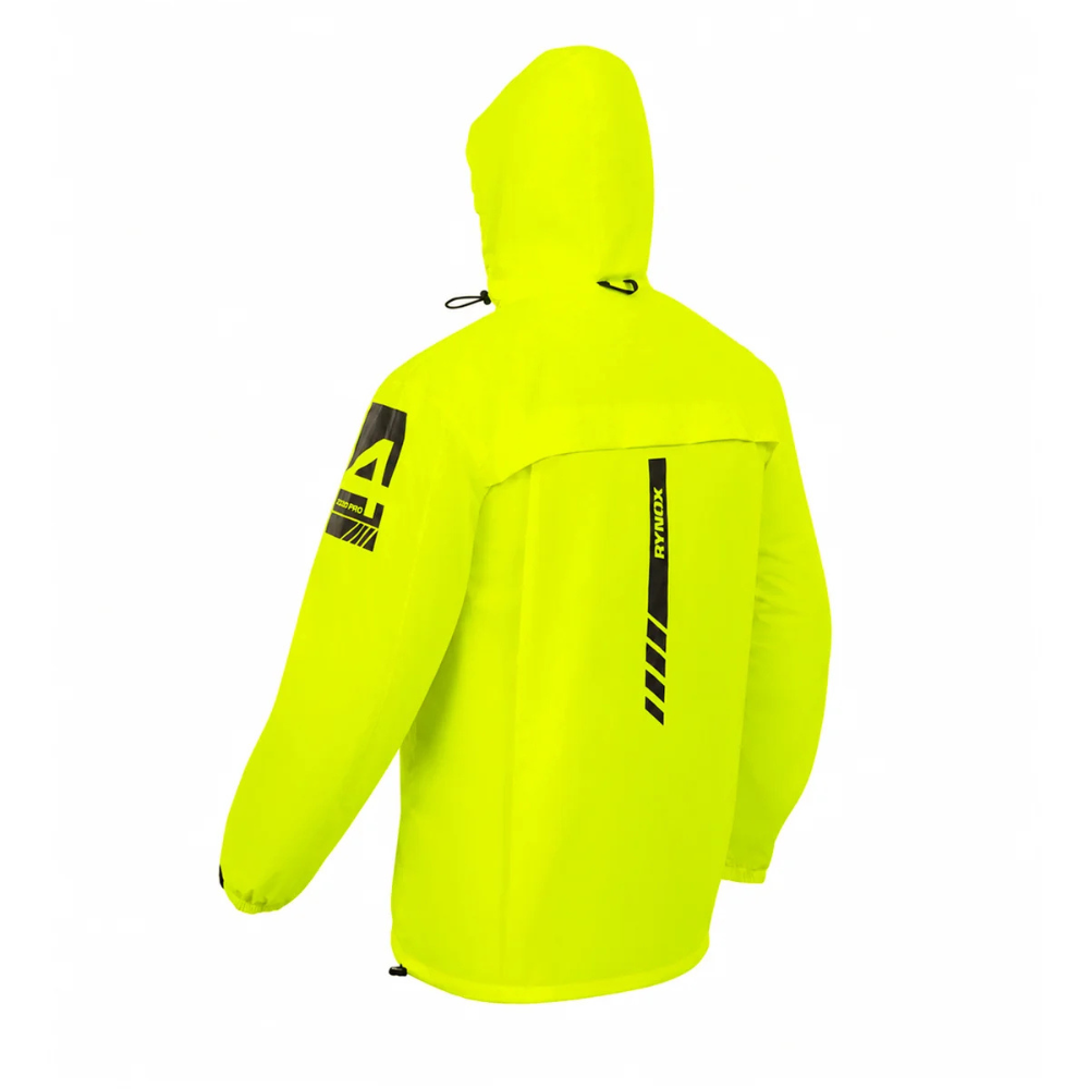 Rynox H2Go Pro 4 rain jacket designed for motorcycle touring in rainy conditions