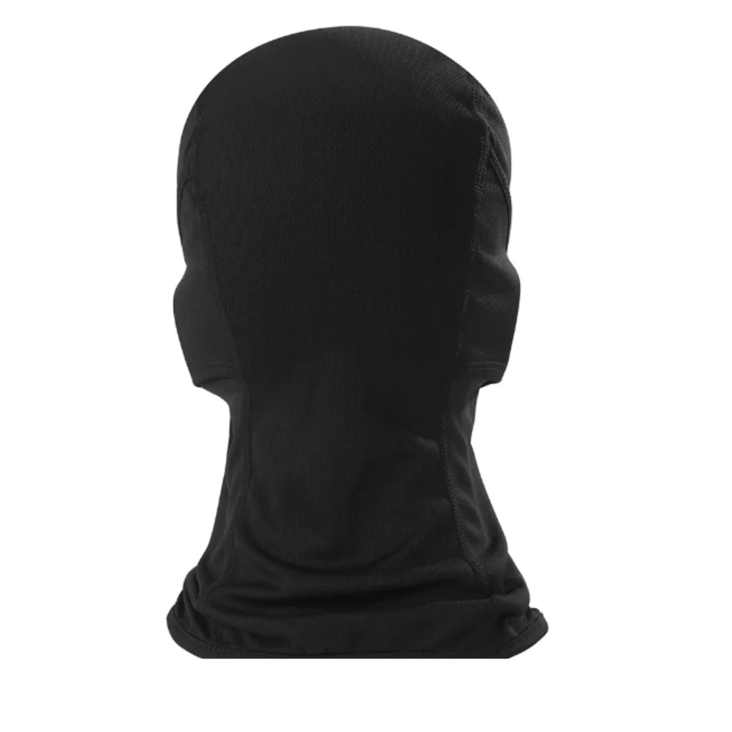 Raida Black motorcycle balaclava with 4-way stretch fabric
