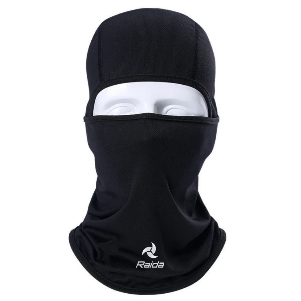 Raida Balaclava Black for motorcycle helmet riding