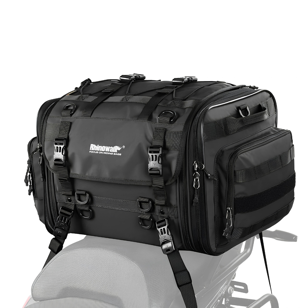 Rhinowalk Expandable Motorcycle Tail Bag