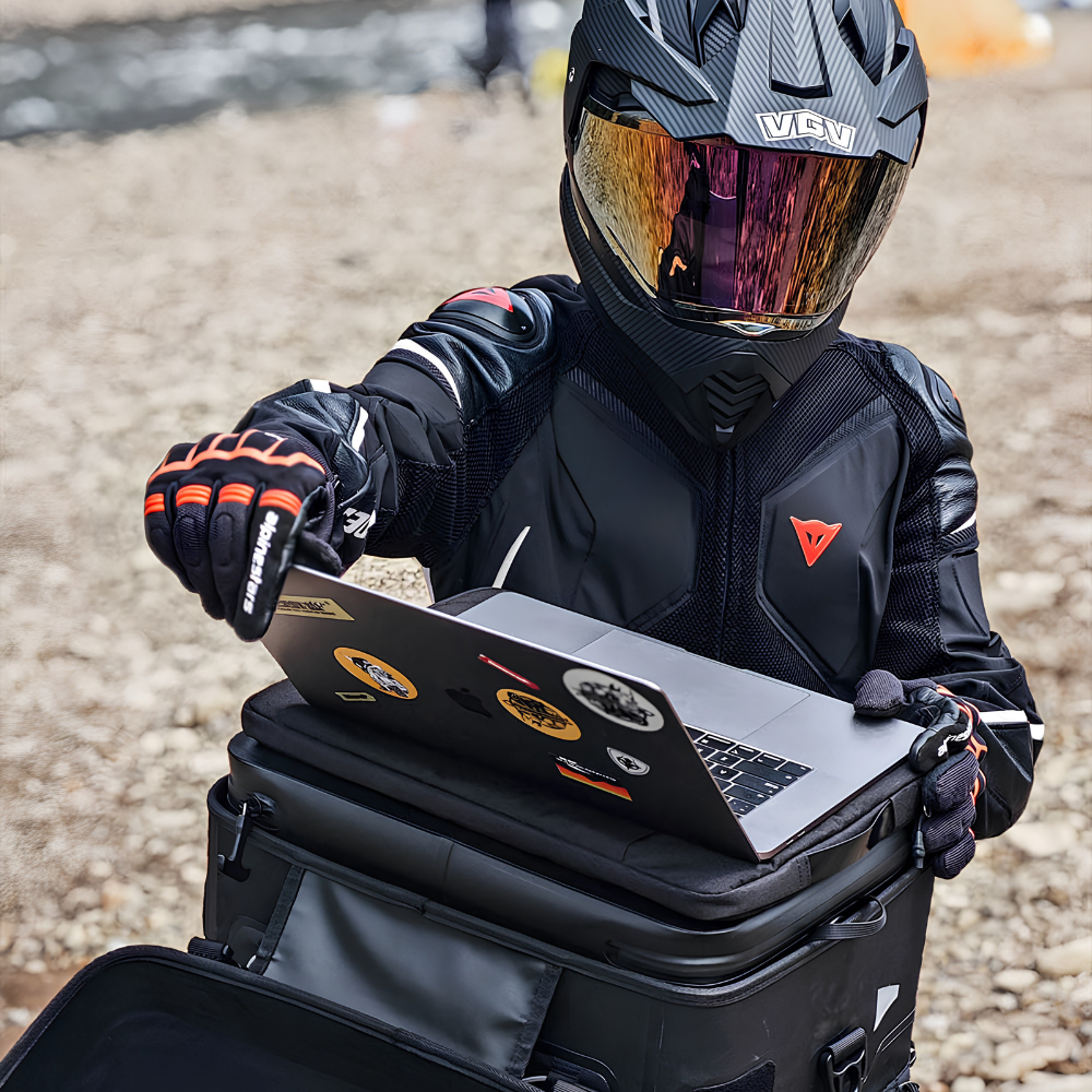 Rhinowalk MFT2308 35L welded roll-top waterproof motorcycle duffel