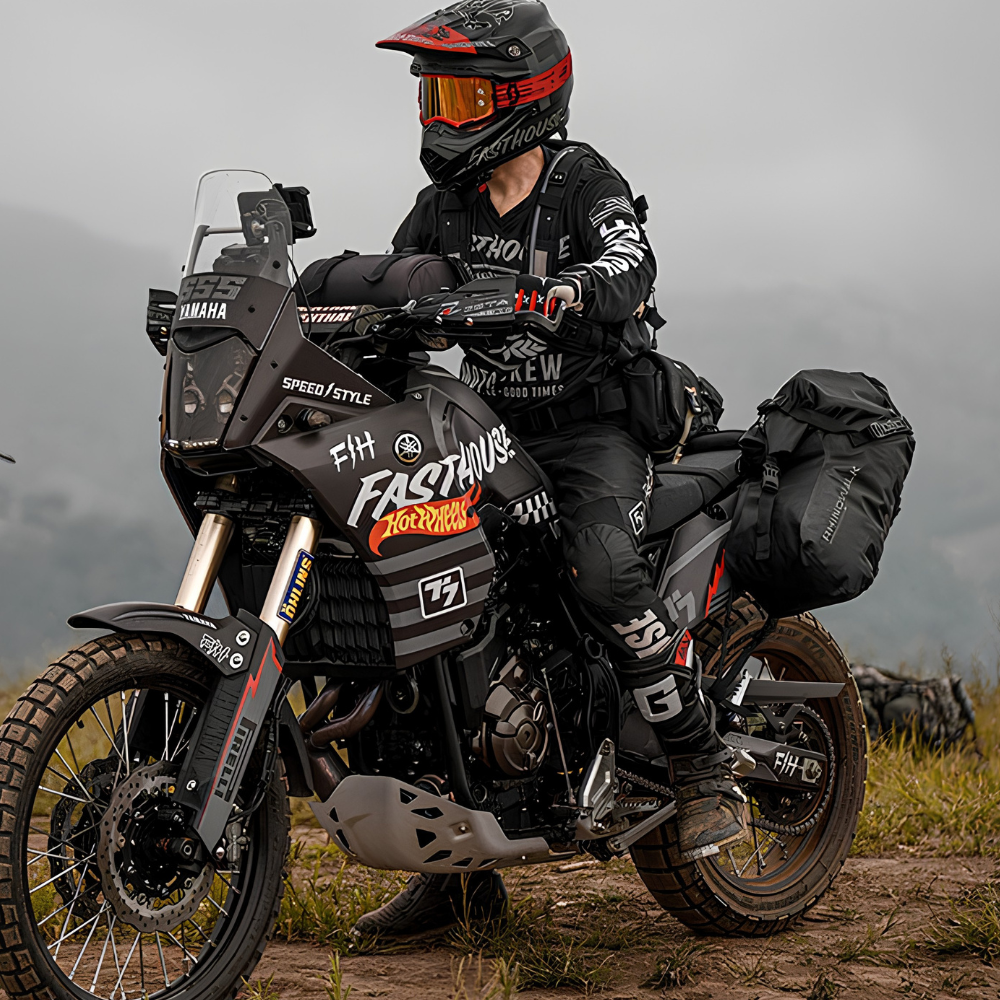 Rhinowalk 18L rackless waterproof motorcycle pannier bag pair for daily riding essentials