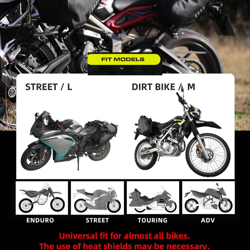 Rhinowalk motorcycle saddle bags with 3D honeycomb cushioning on inner-facing panels
