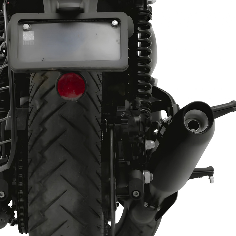 Royal Enfield Hunter 350 Rumbler Max Exhaust - Red Rooster Performance