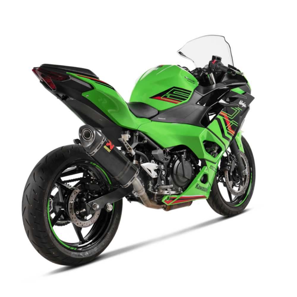 Akrapovič Carbon Slip-On Exhaust fitted for Kawasaki Ninja 500 Z500
