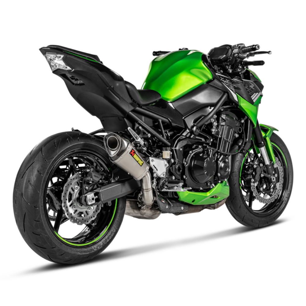 Kawasaki Z900 2025 Akrapovič Carbon Slip-On Exhaust with lightweight performance design | 6KIOM