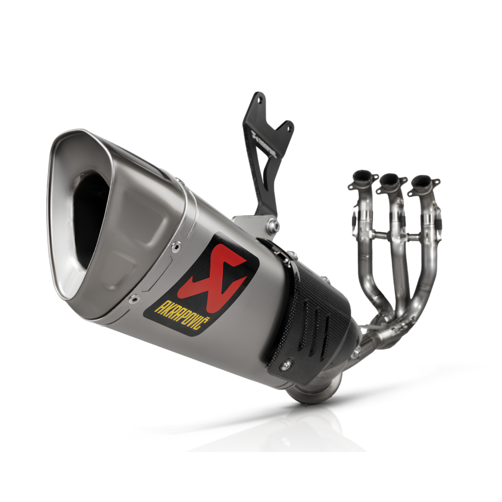 Akrapovič S-T7E1-APLT racing exhaust system with carbon fibre heat shield