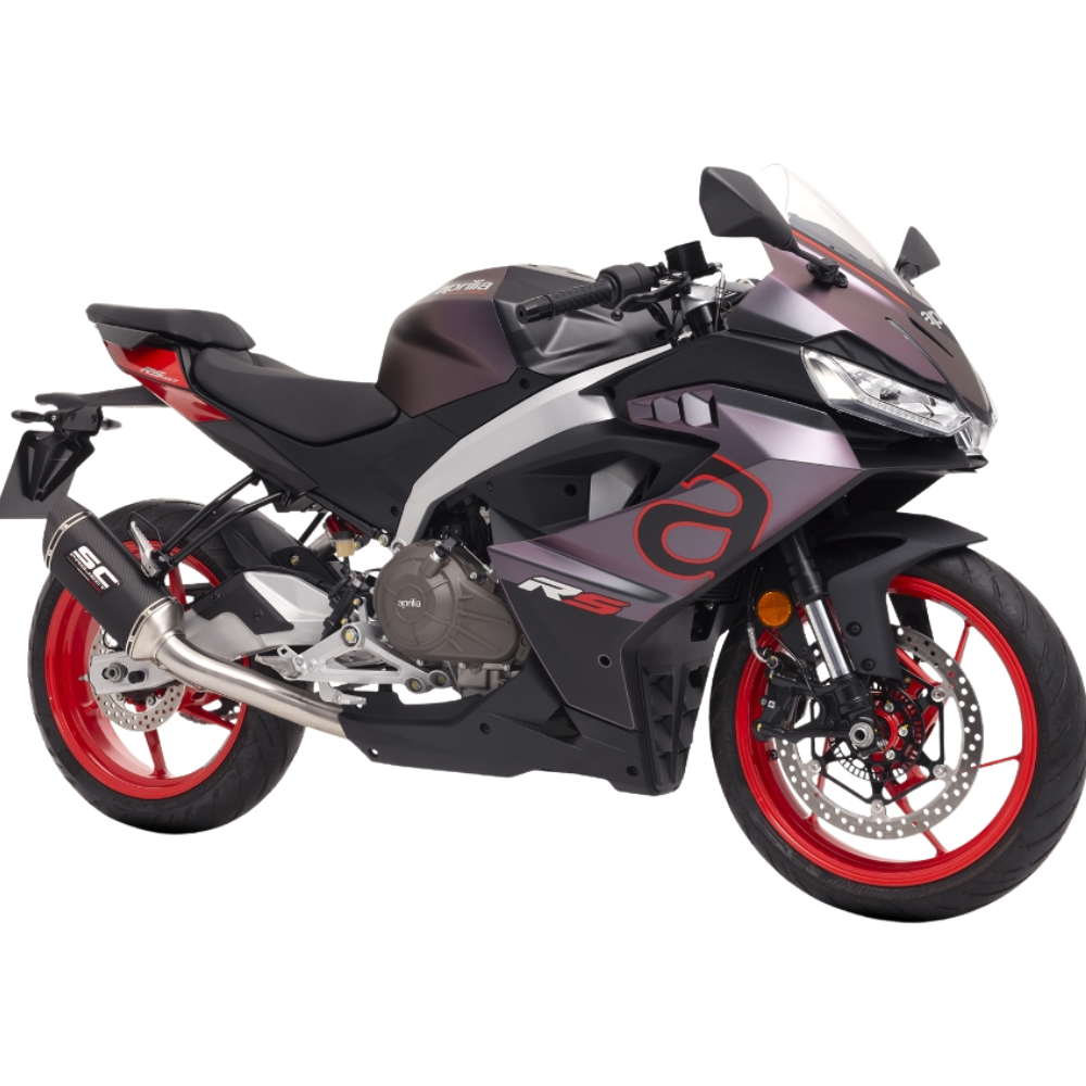 SC-Project SC1-S racing exhaust with carbon fibre muffler and stainless steel link pipe