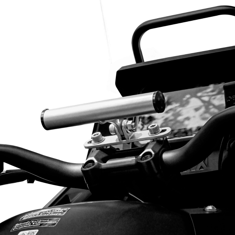 Honda NX500 E-Clutch stainless steel GPS mount with sandblast finish