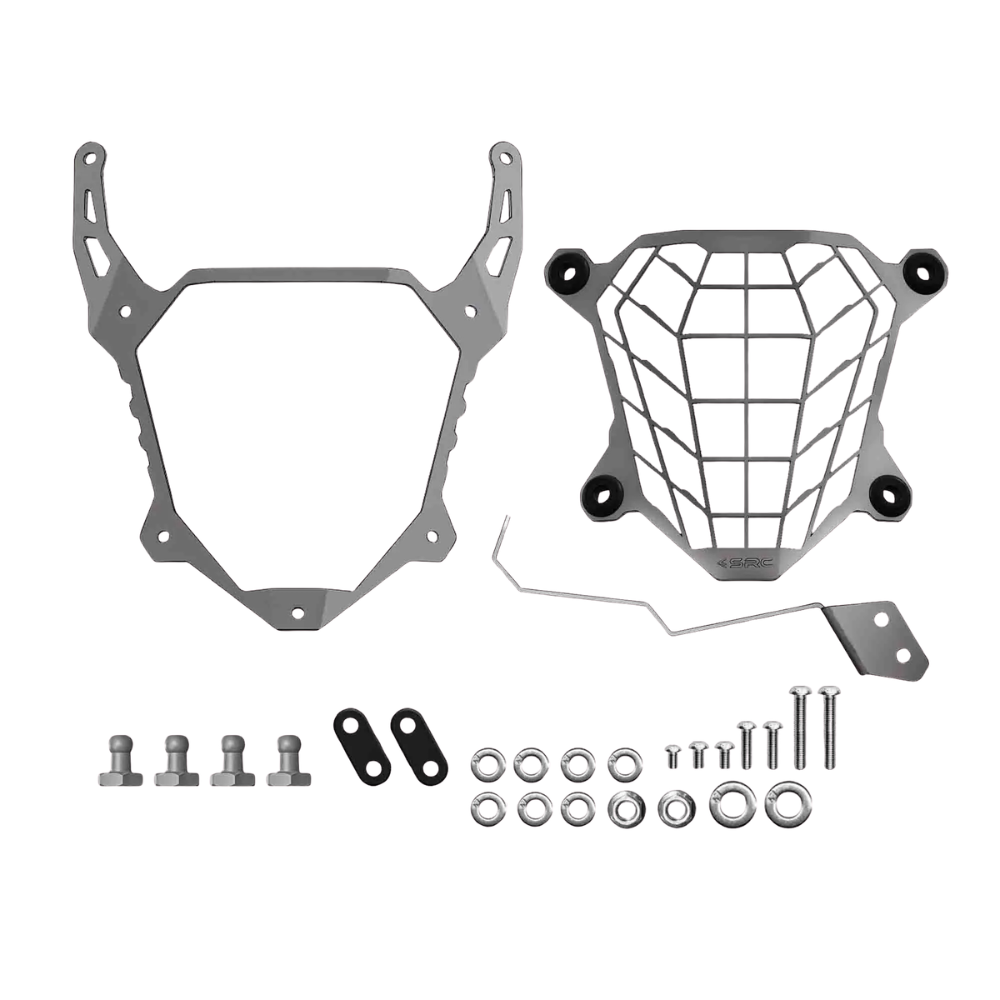 SRC MOTO NX500 E-Clutch headlight protection guard silver