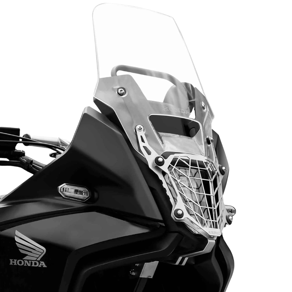 SRC MOTO silver headlight guard for Honda NX500 E-Clutch