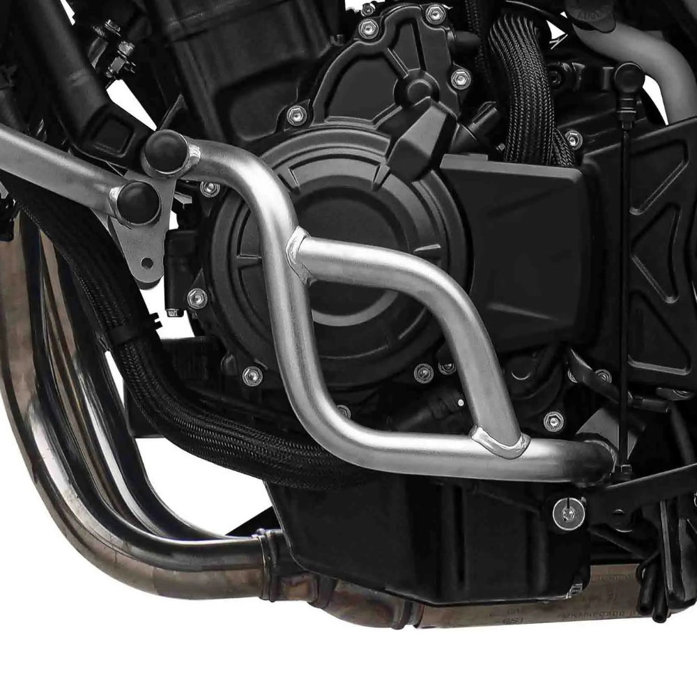 Honda NX500 E-Clutch motorcycle crash protection bars with impact grips