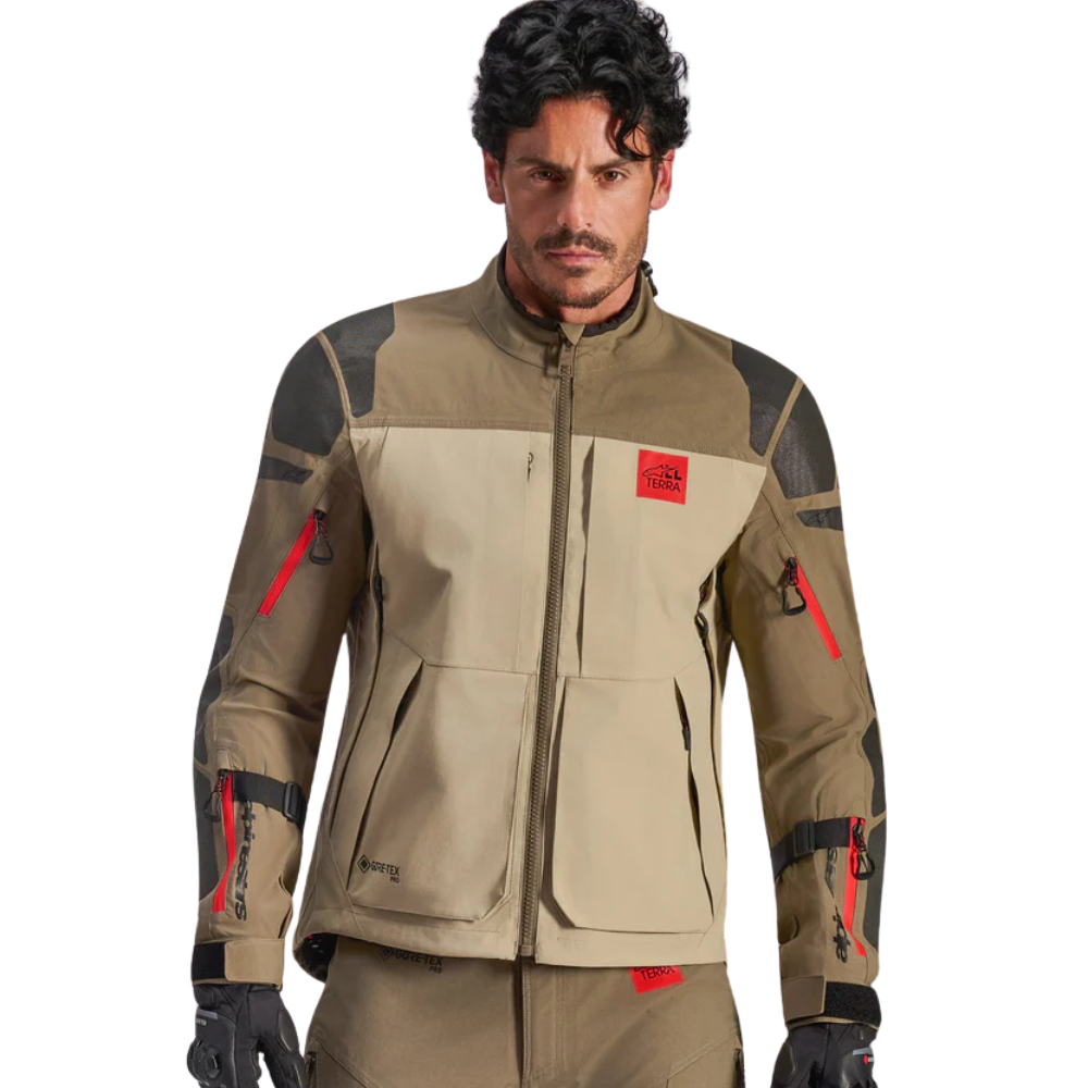 Alpinestars Nazca 3L Gore-Tex Pro Jacket Man profile Walnut Rock Brown