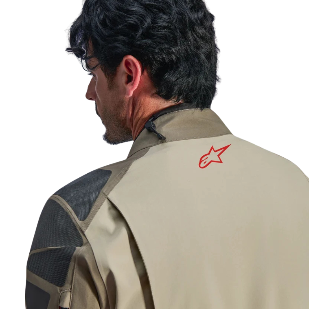 Alpinestars Nazca 3L Gore-Tex Pro Jacket rear view Walnut Rock Brown