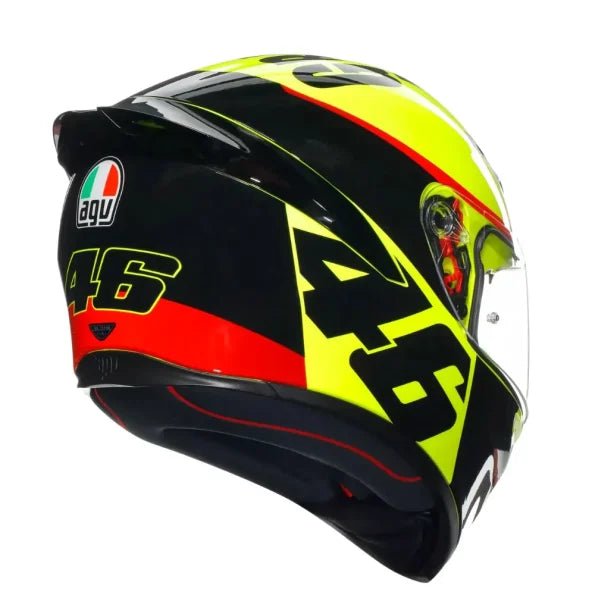 AGV K1 S Grazie Vale Helmet side view with integrated Aero Spoiler | 6KIOM