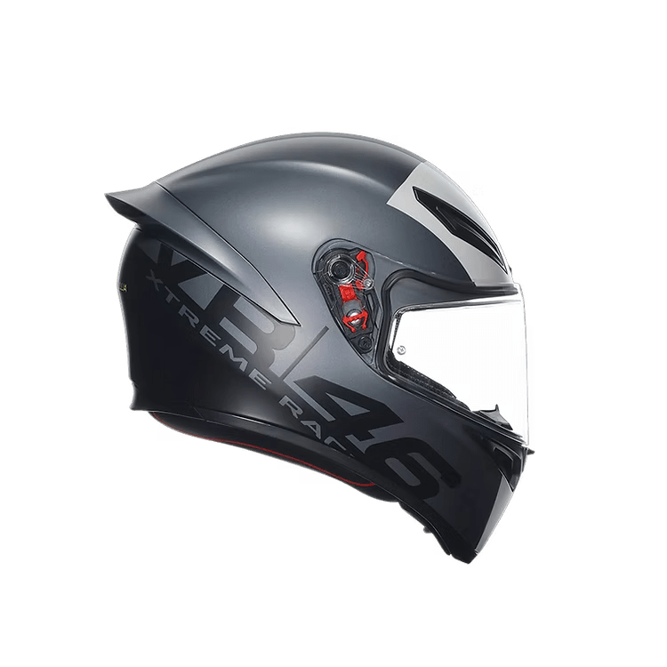 AGV K1 S Helmet Limit 46 side view with aerodynamic Aero Spoiler | 6KIOM