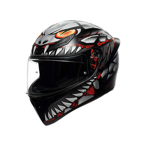 AGV K1 S Lyzard Helmet visor detail with scratch-resistant Ultravision visor | 6KIOM