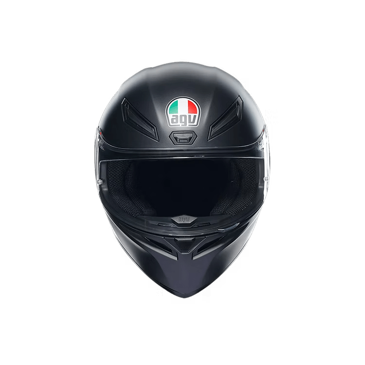 AGV K1 S Helmet Matt Black front view showing adjustable air vents | 6KIOM