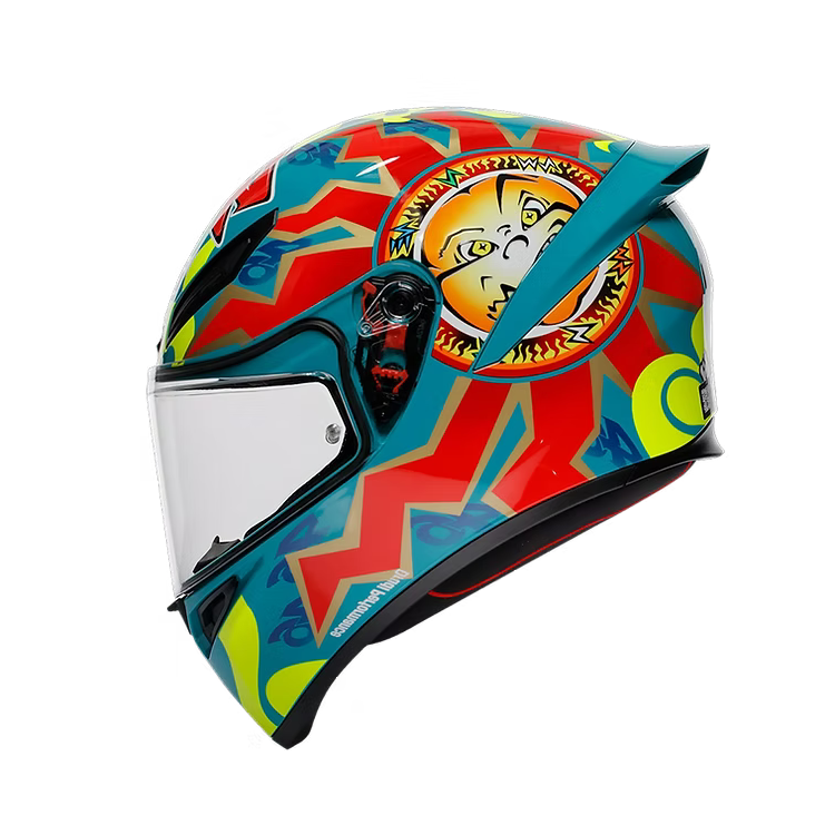 AGV K1 S Rossi Mugello 1999 Helmet rear detail with dual air extractors | 6KIOM