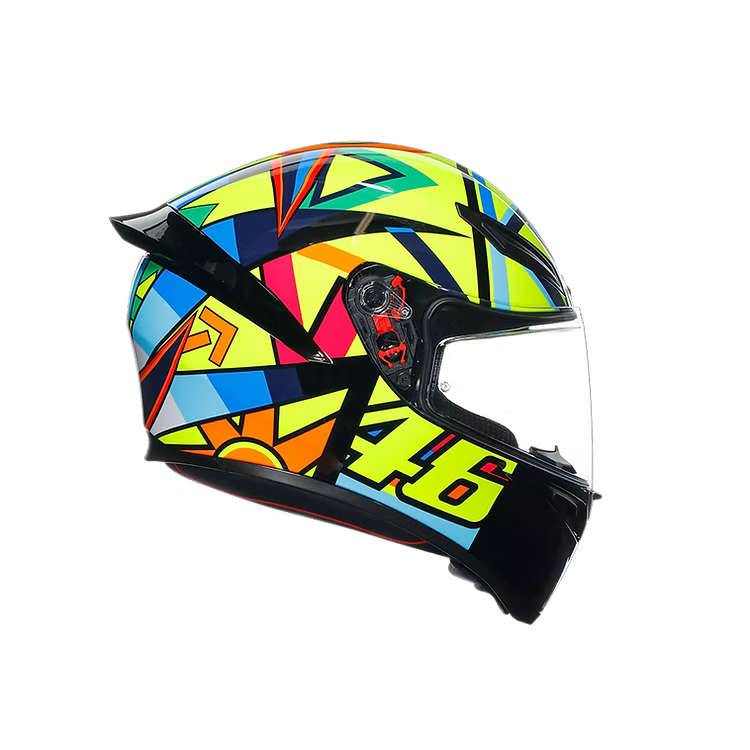 AGV K1 S Soleluna 2017 Helmet side view with integrated Aero Spoiler | 6KIOM