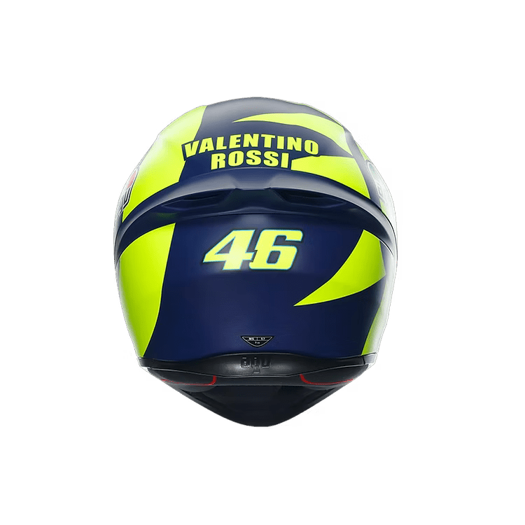 AGV K1 S Soleluna 2018 Helmet back view with aerodynamic shell | 6KIOM