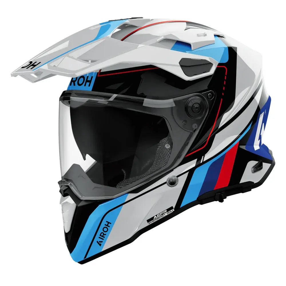 Airoh Commander 2 Skip White Red Gloss Helmet - 6KIOMHelmets