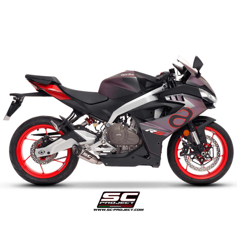 Aprilia RS 457 Full Exhaust System with S1 Muffler – SC Project - 6KIOMPerformance Parts