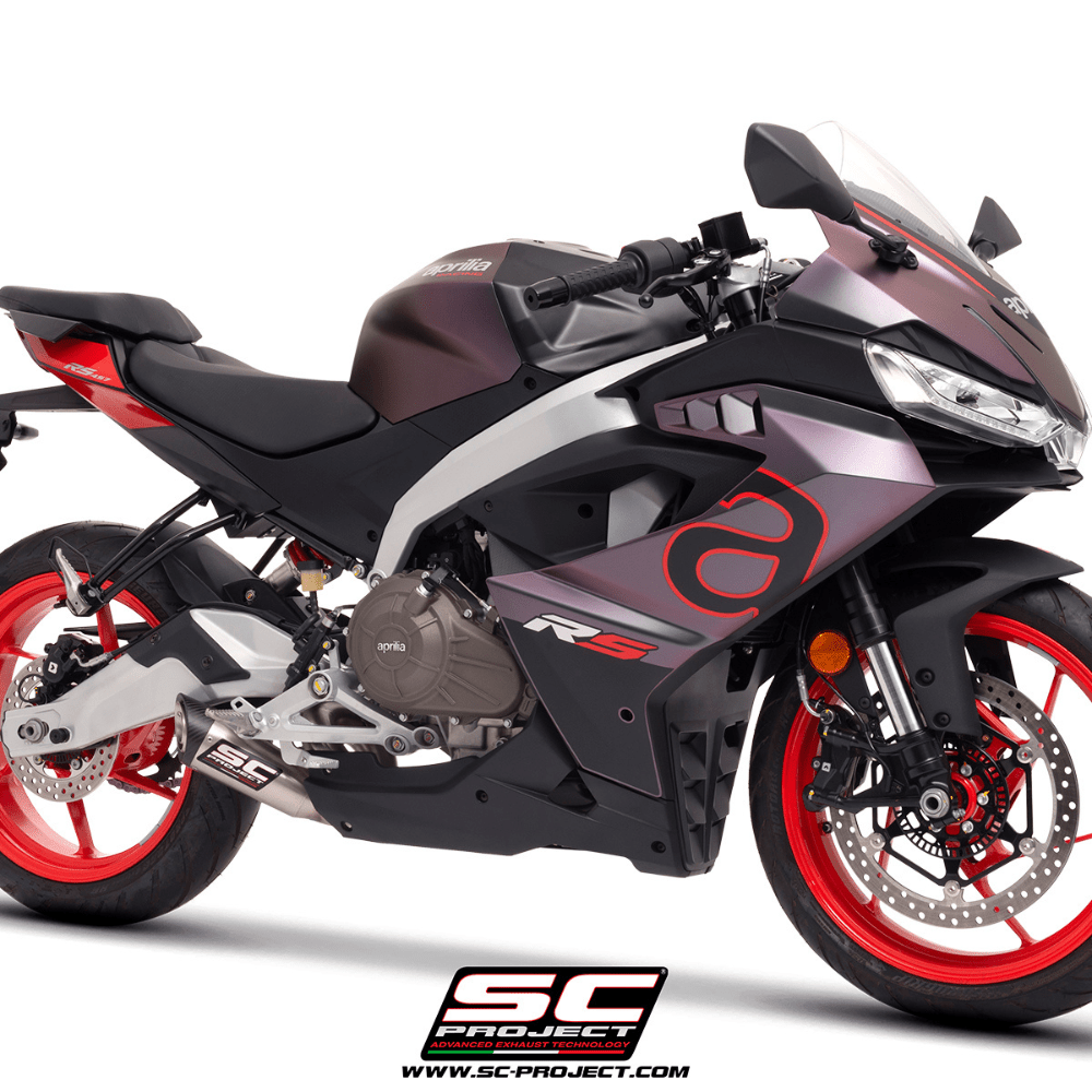 Aprilia RS 457 Full Exhaust System with S1 Muffler – SC Project - 6KIOMPerformance Parts