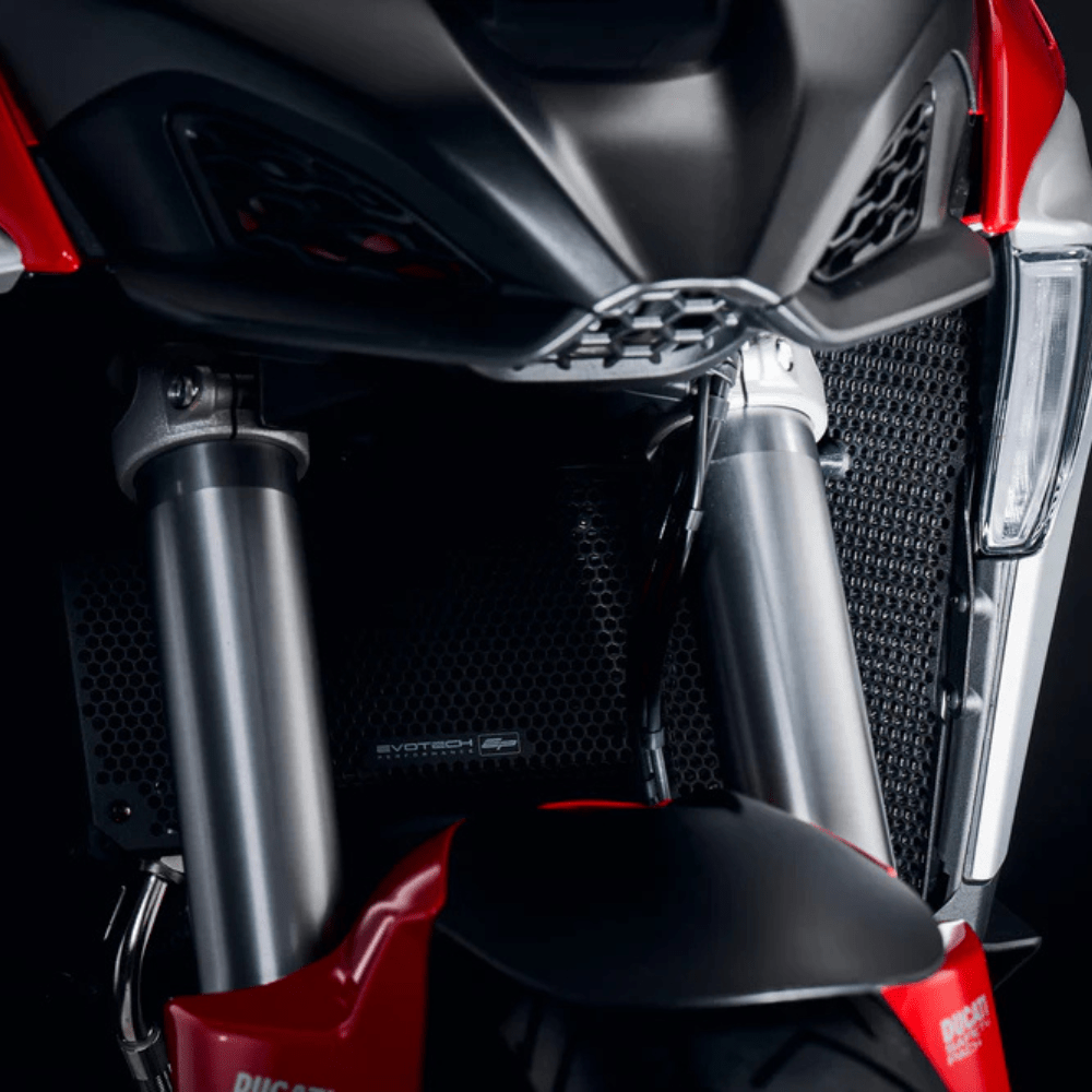 Ducati Multistrada V4 2021+ Radiator & Oil Cooler Guard – Evotech Performance - 6KIOMRadiator Guard