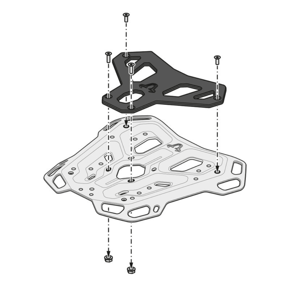 Ducati Multistrada V4 Adventure Luggage Top Rack SW - Motech - 6KIOMTop Rack
