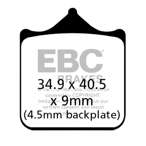 EBC FA604/4HH Fully Sintered Brake Pads - Front - 6KIOMPerformance Parts