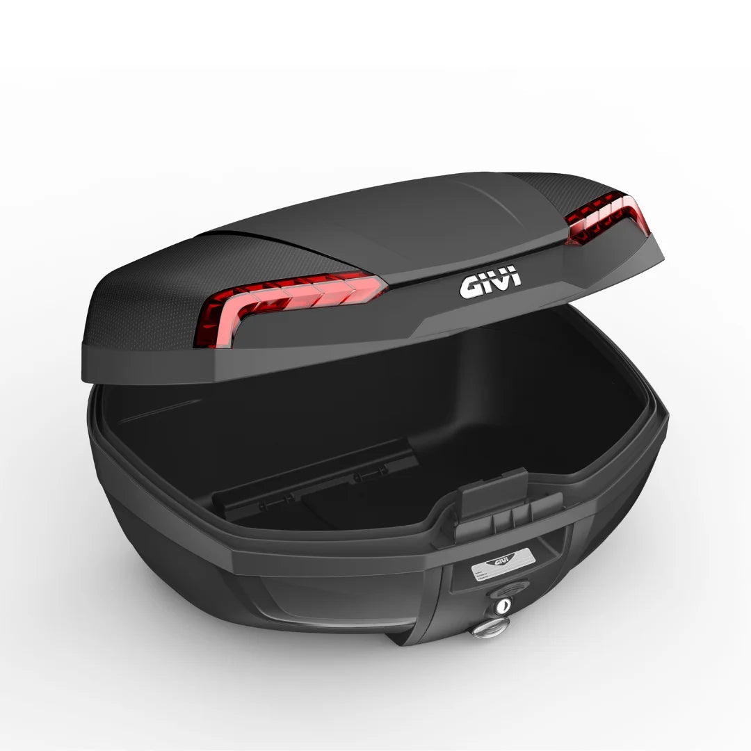 GIVI E46N Riviera – 46L Monolock Top Case (Red Reflectors) - 6KIOMLuggage