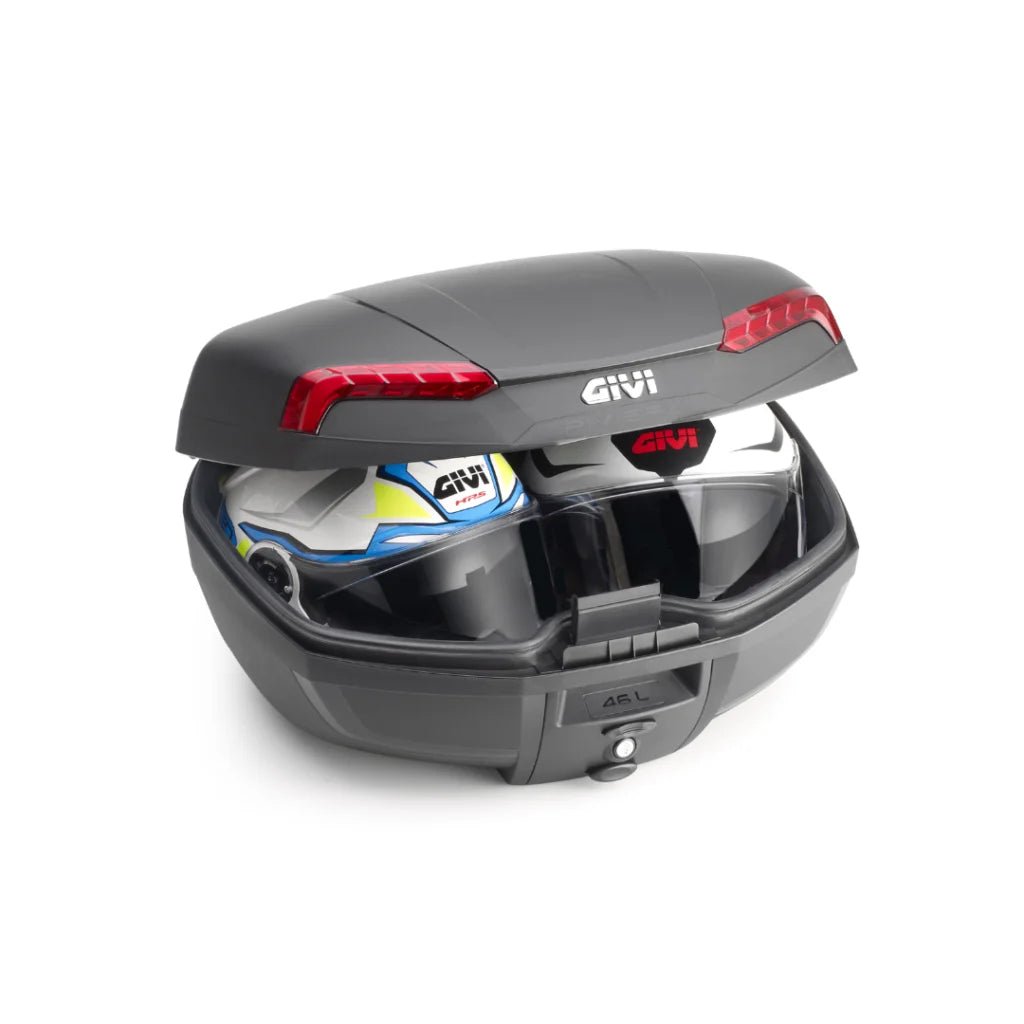GIVI E46N Riviera – 46L Monolock Top Case (Red Reflectors) - 6KIOMLuggage