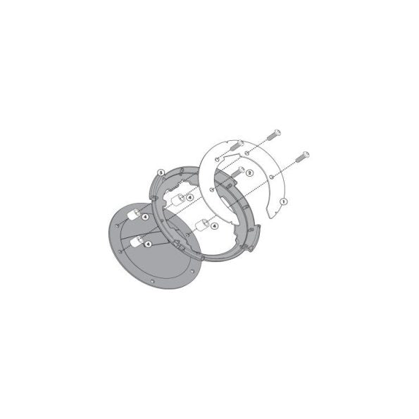 GIVI BF31 Tanklock ring compatible with BMW G310R and G310GS for secure tank bag fitting