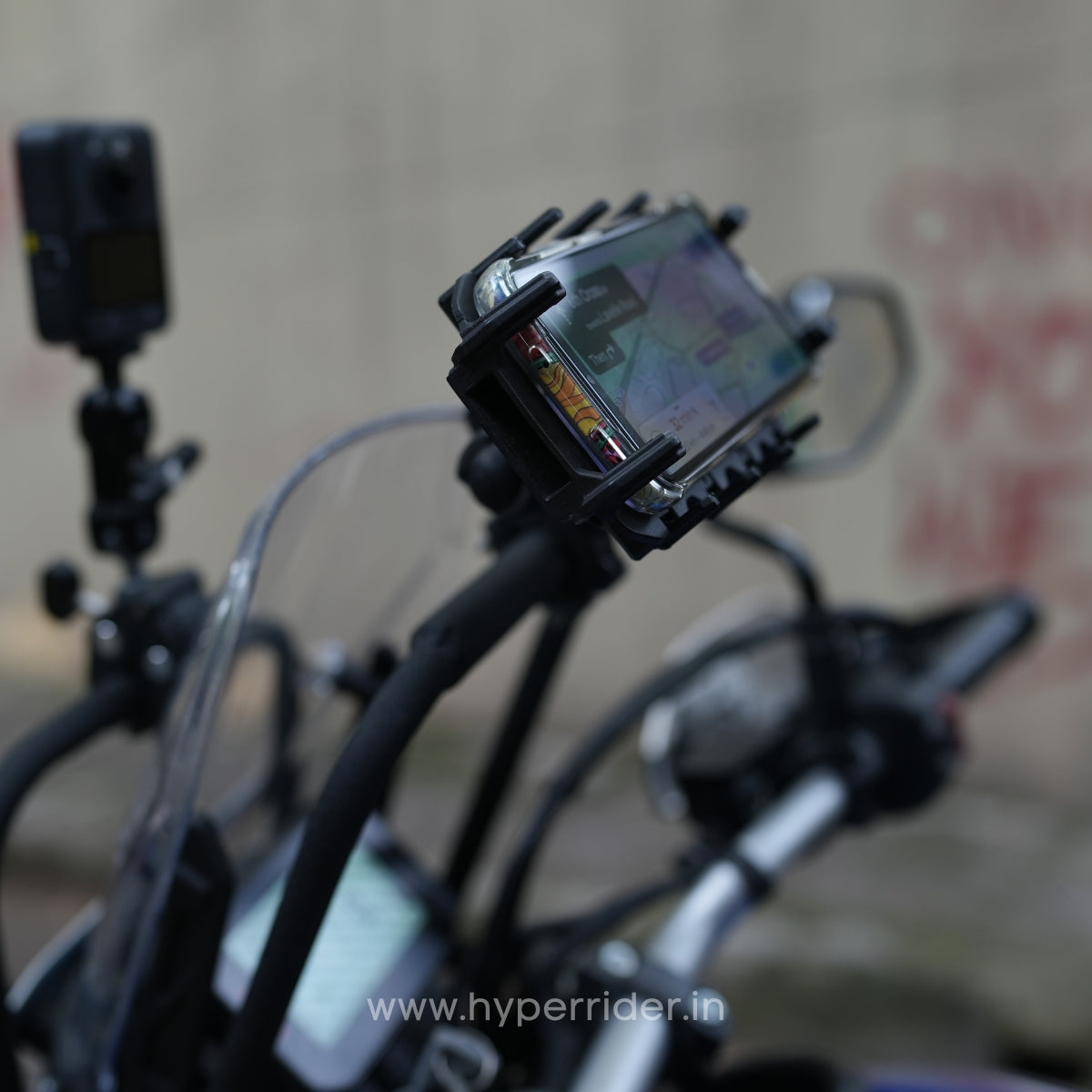 Hyperrider genuine accessories headlamp grill and GPS mount Xpulse 210