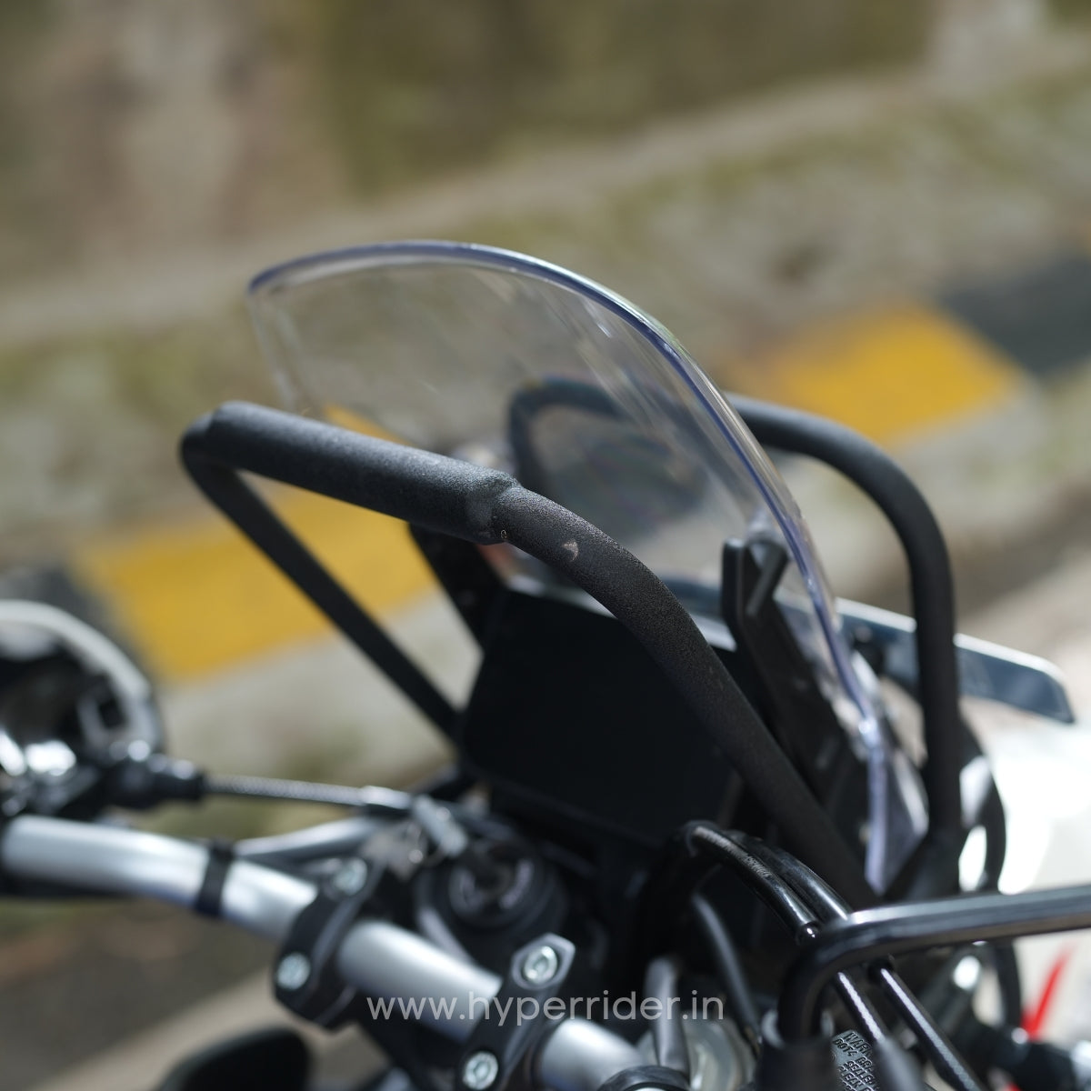 Heavy-duty headlamp grill with GPS holder for Hero Xpulse 210