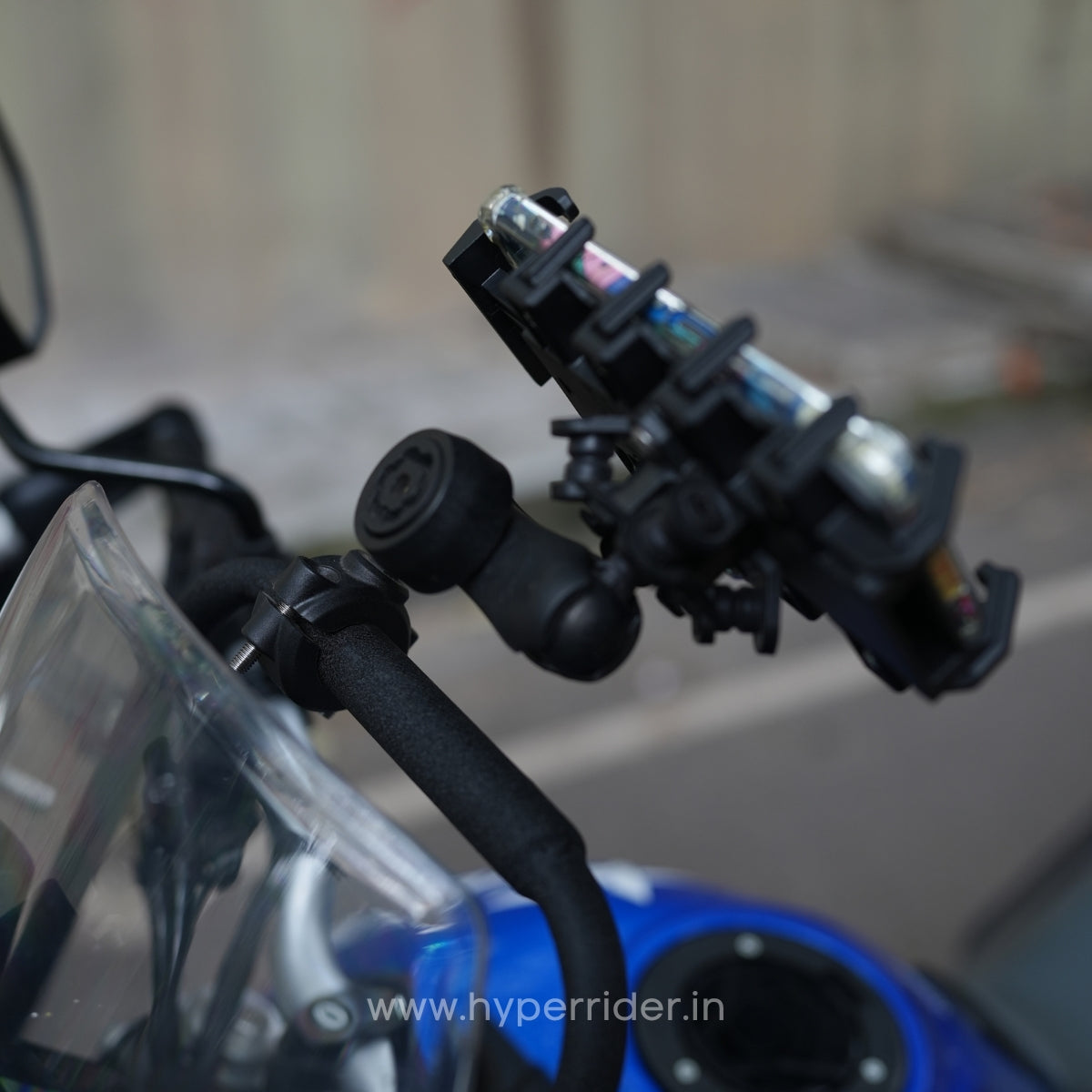 Heavy-duty headlamp grill with GPS holder for Hero Xpulse 210