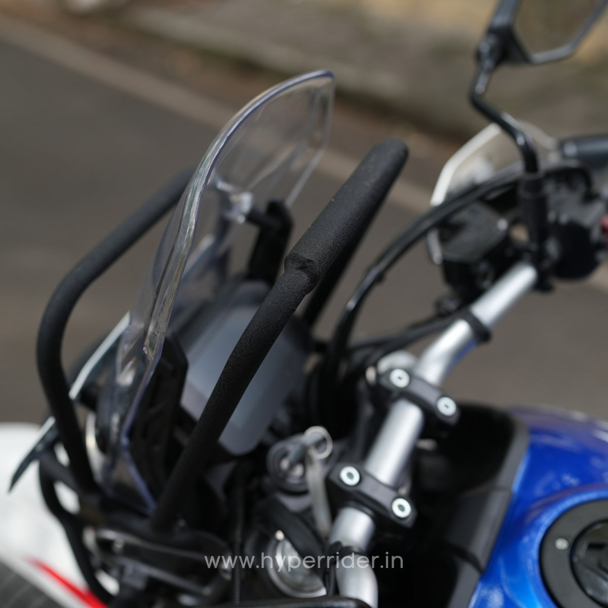 Heavy-duty headlamp grill with GPS holder for Hero Xpulse 210