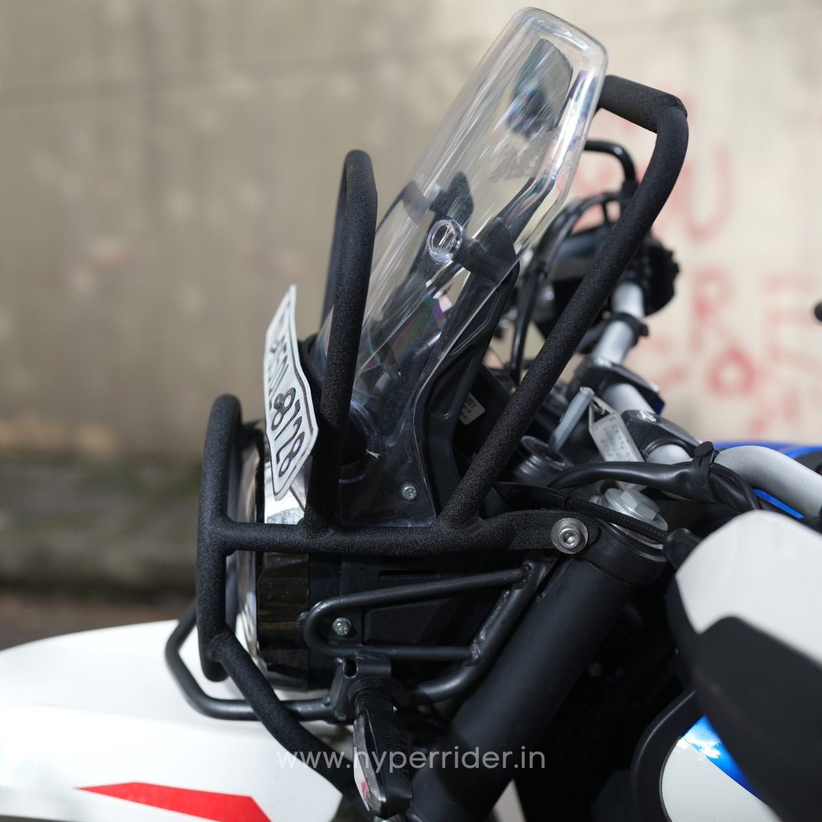 Hero Xpulse 210 adventure accessories headlamp grill and GPS mount