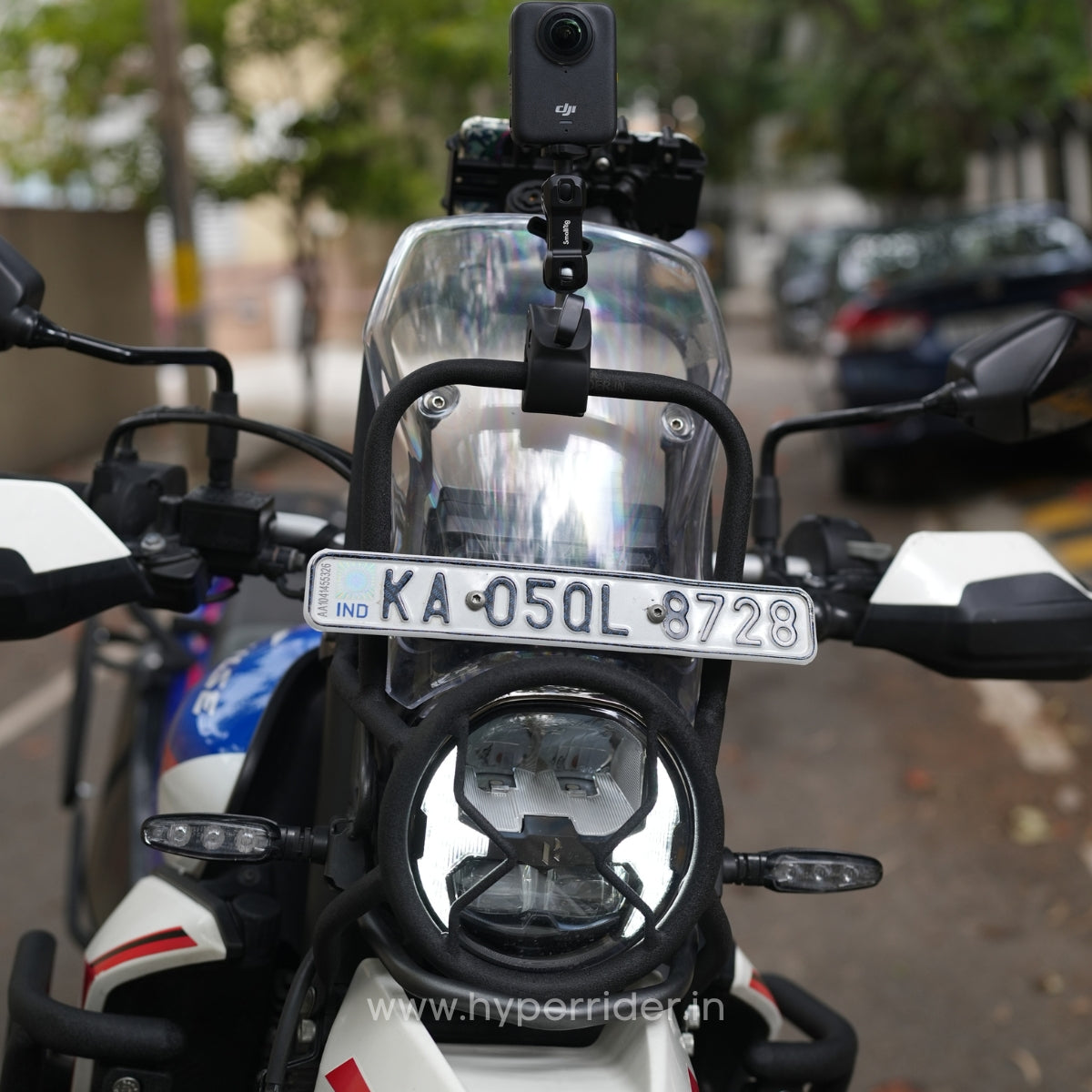 Hyperrider headlamp grill and GPS mount for Hero Xpulse 210