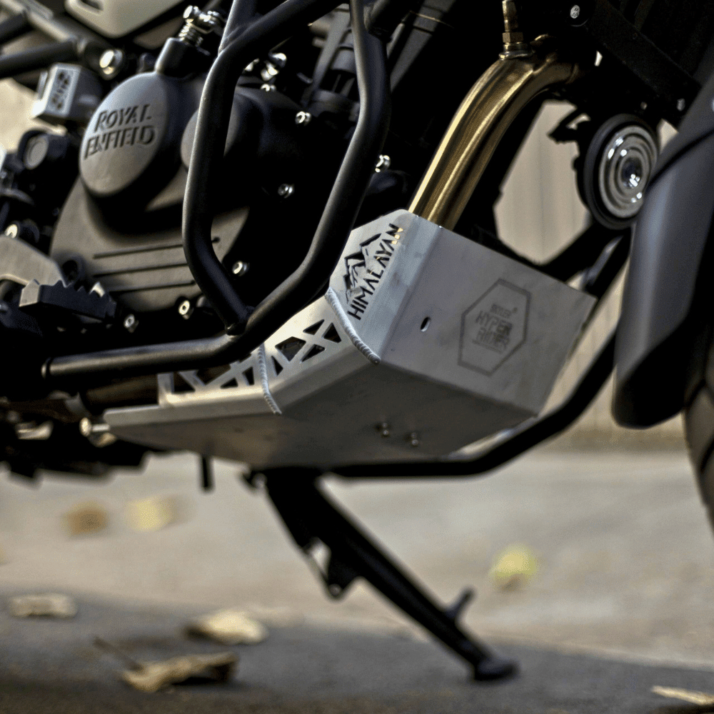 Hyperrider Aluminium Bash Plate for RE Himalayan 450 (Silver) - 6KIOMBash Plate