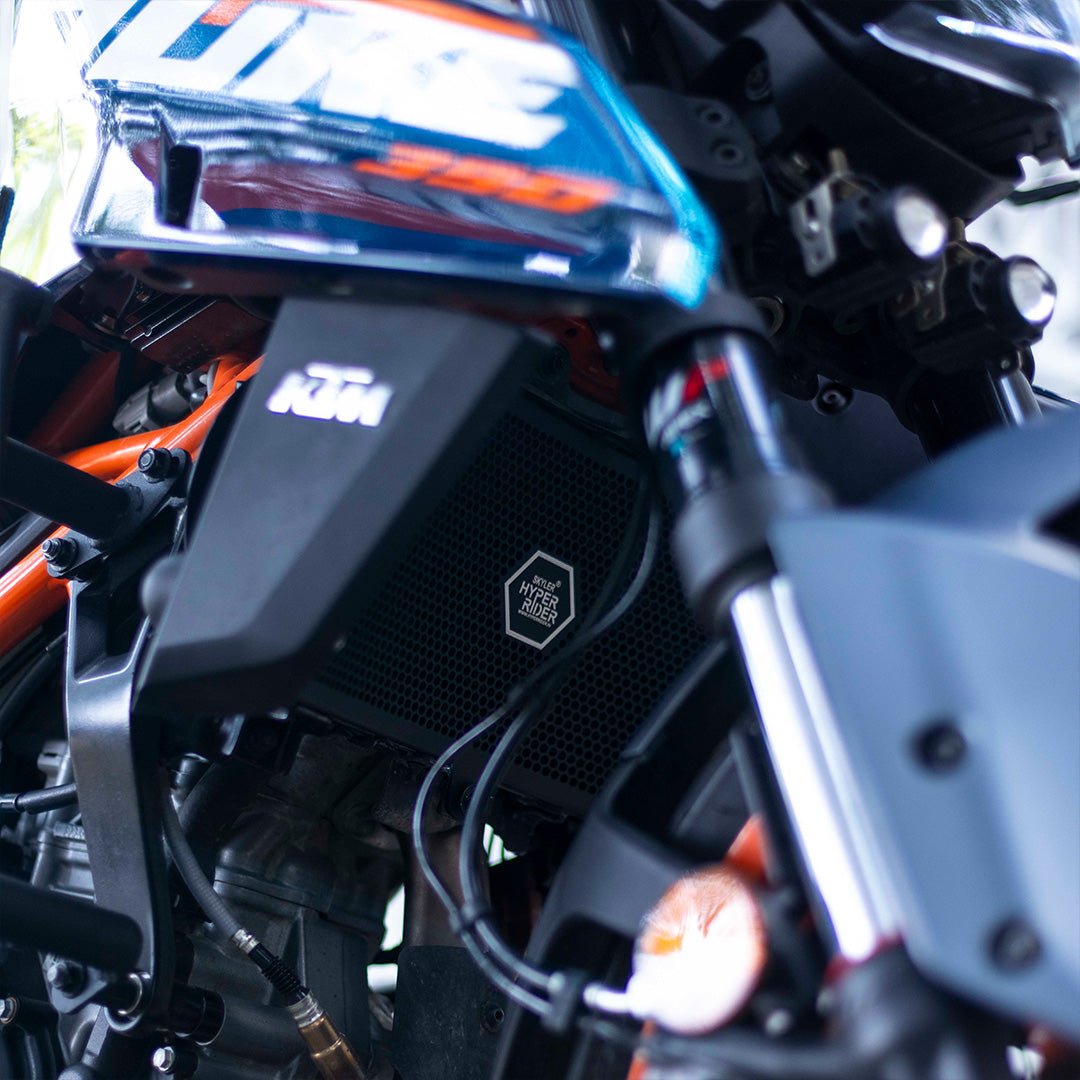 Hyperrider Aluminium Radiator Guard for KTM Duke 250/390 Gen 3 - 6KIOMRadiator Guard