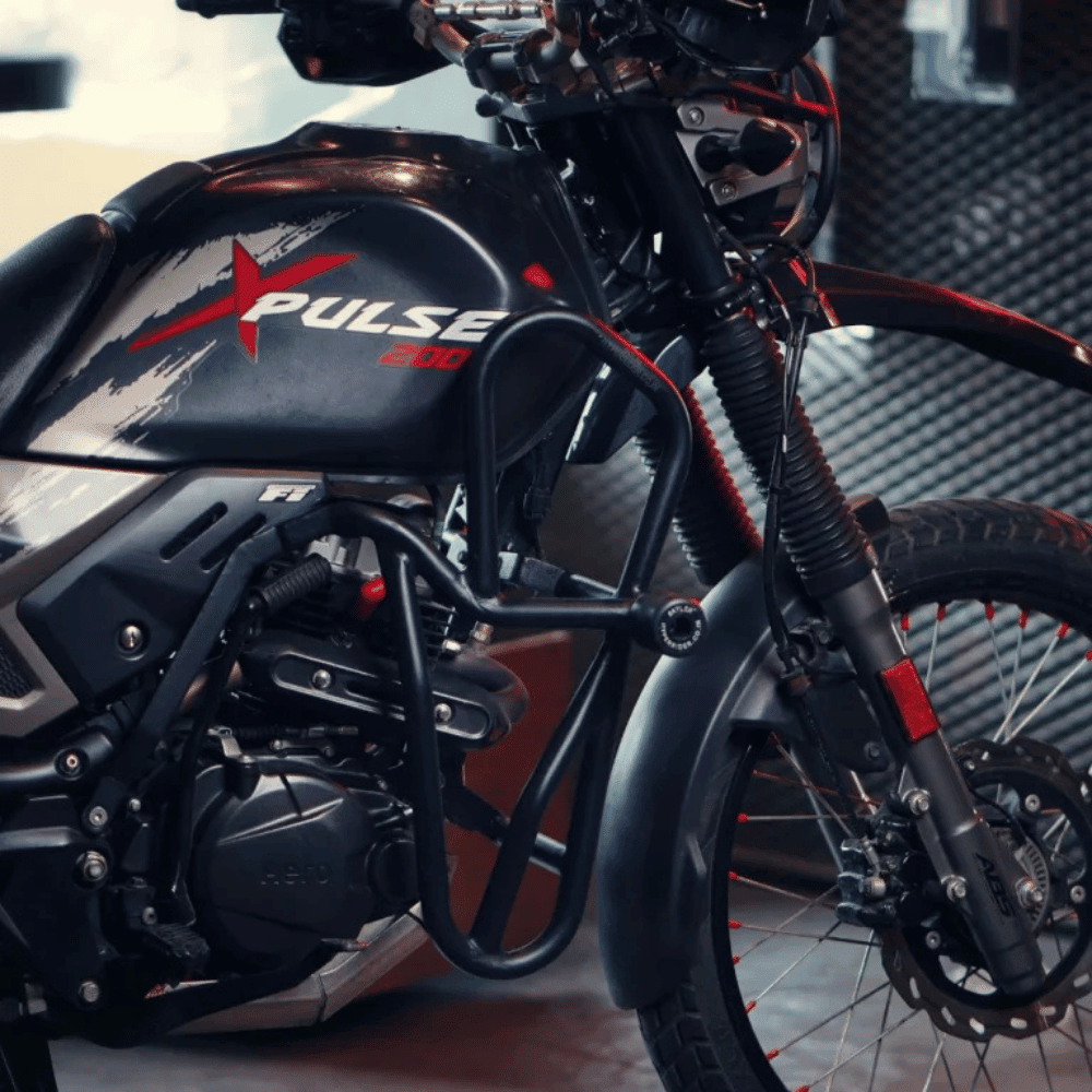 Hyperrider Crash Guard for Hero Xpulse 200 BS4 - 6KIOMCrash Guard