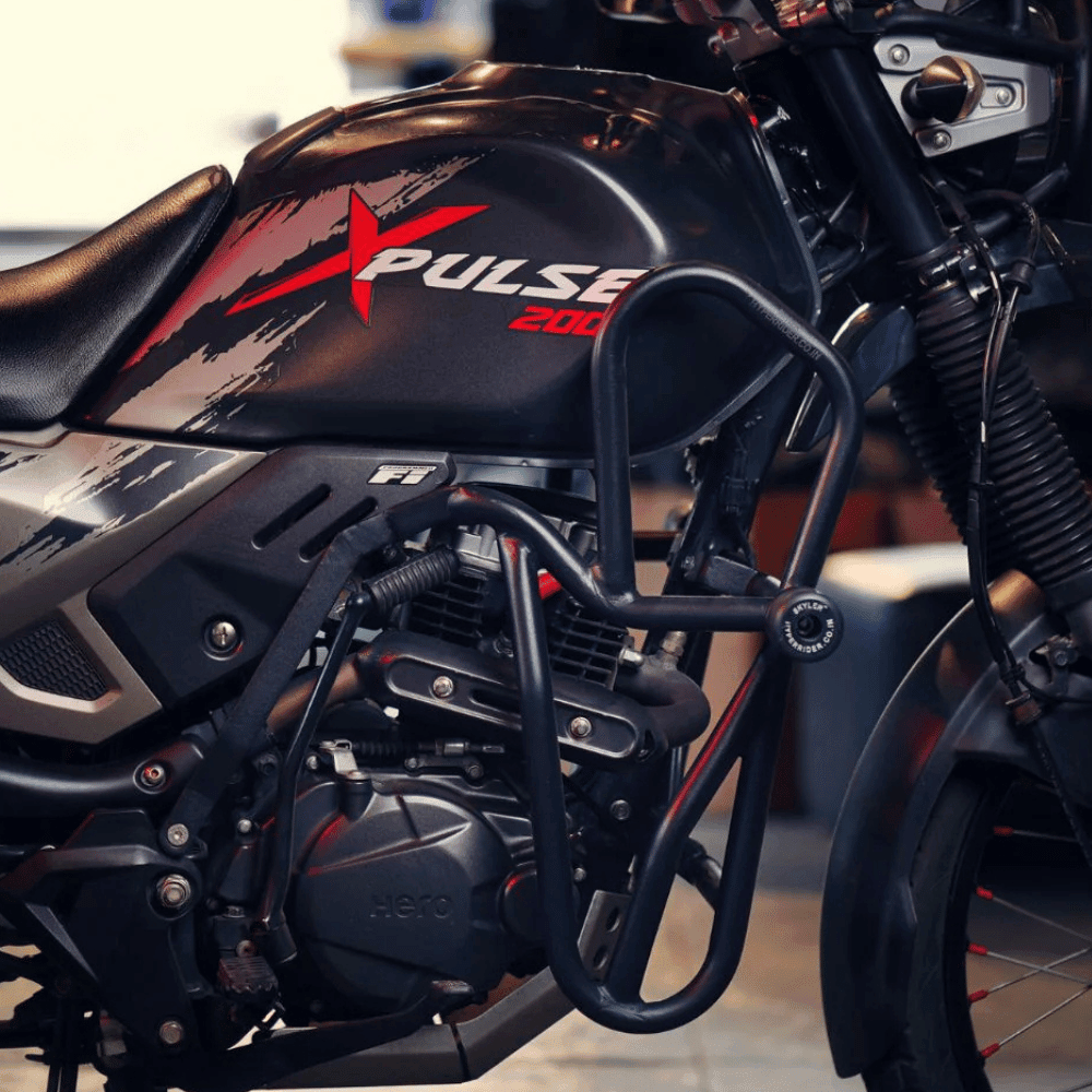 Hyperrider Crash Guard for Hero Xpulse 200 BS4 - 6KIOMCrash Guard
