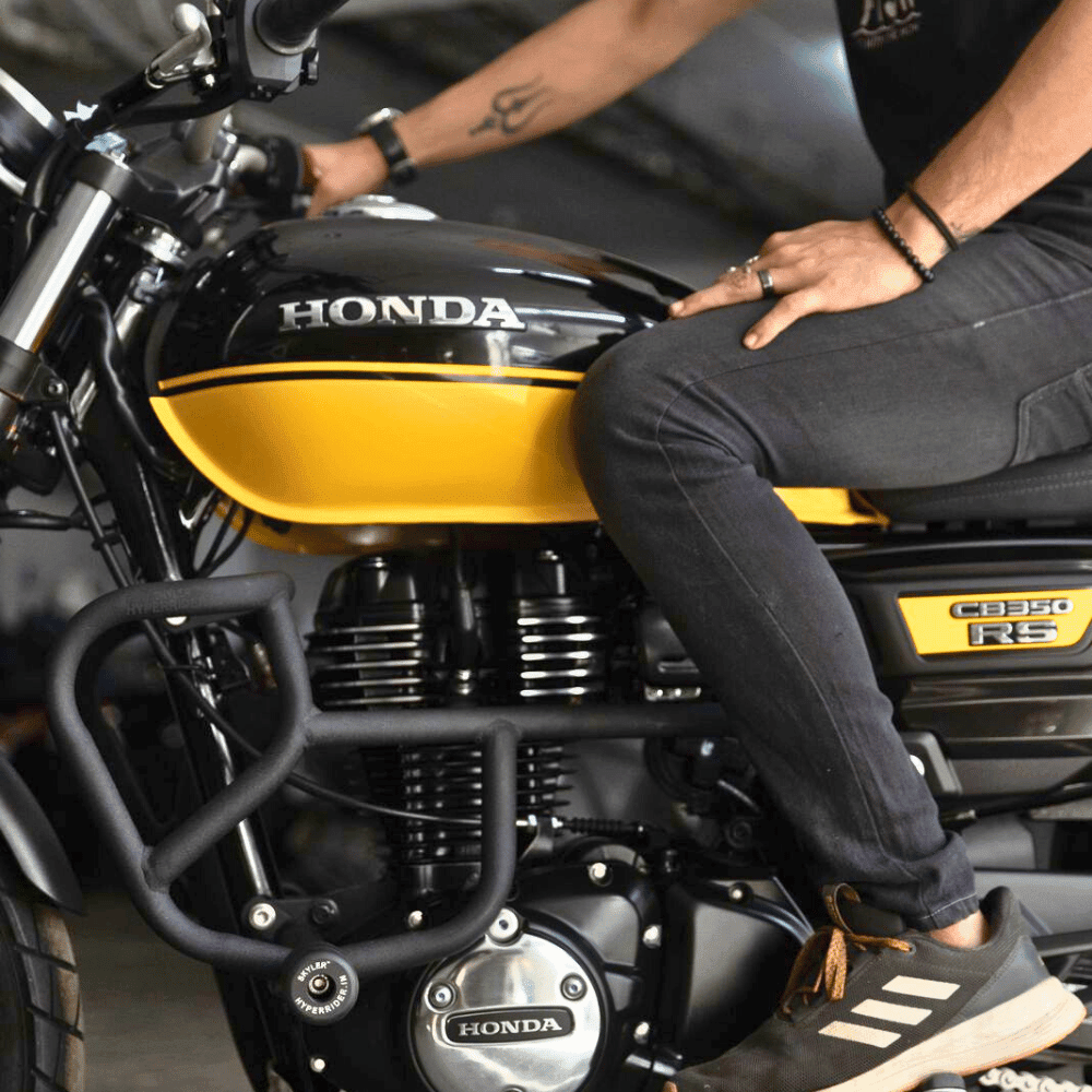 Hyperrider Crash Guard (Type 3) with Slider for Honda CB350 & H’ness CB350 - 6KIOMCrash Guard