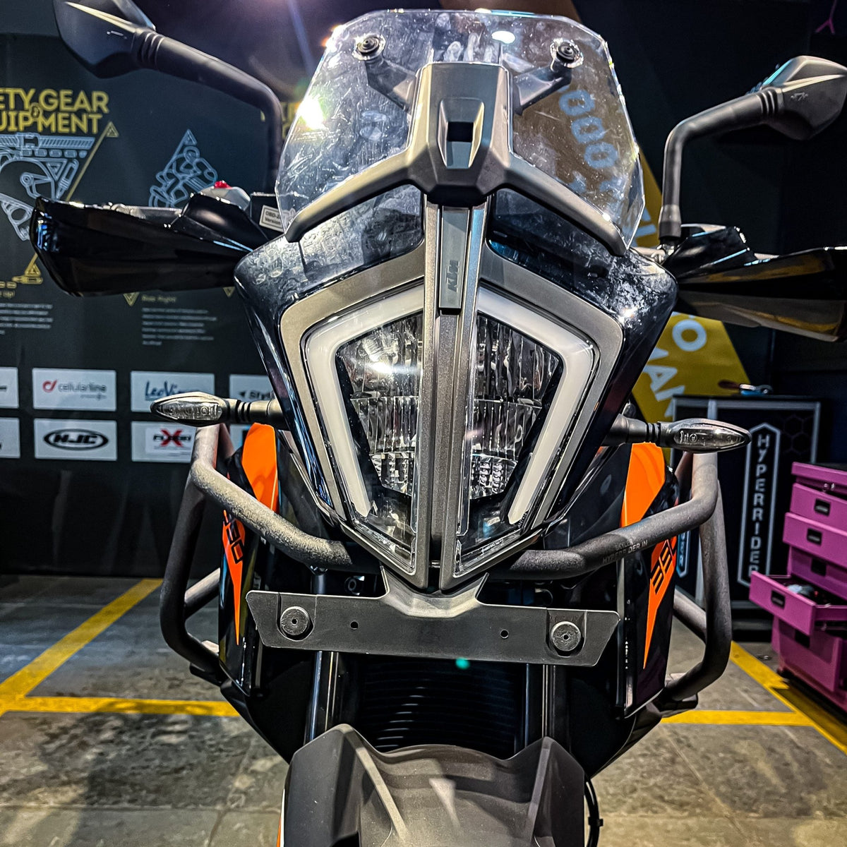 Hyperrider Crash Guard with Grab Slider - (Type 2) for KTM ADV 250/390 - 6KIOMCrash Guard