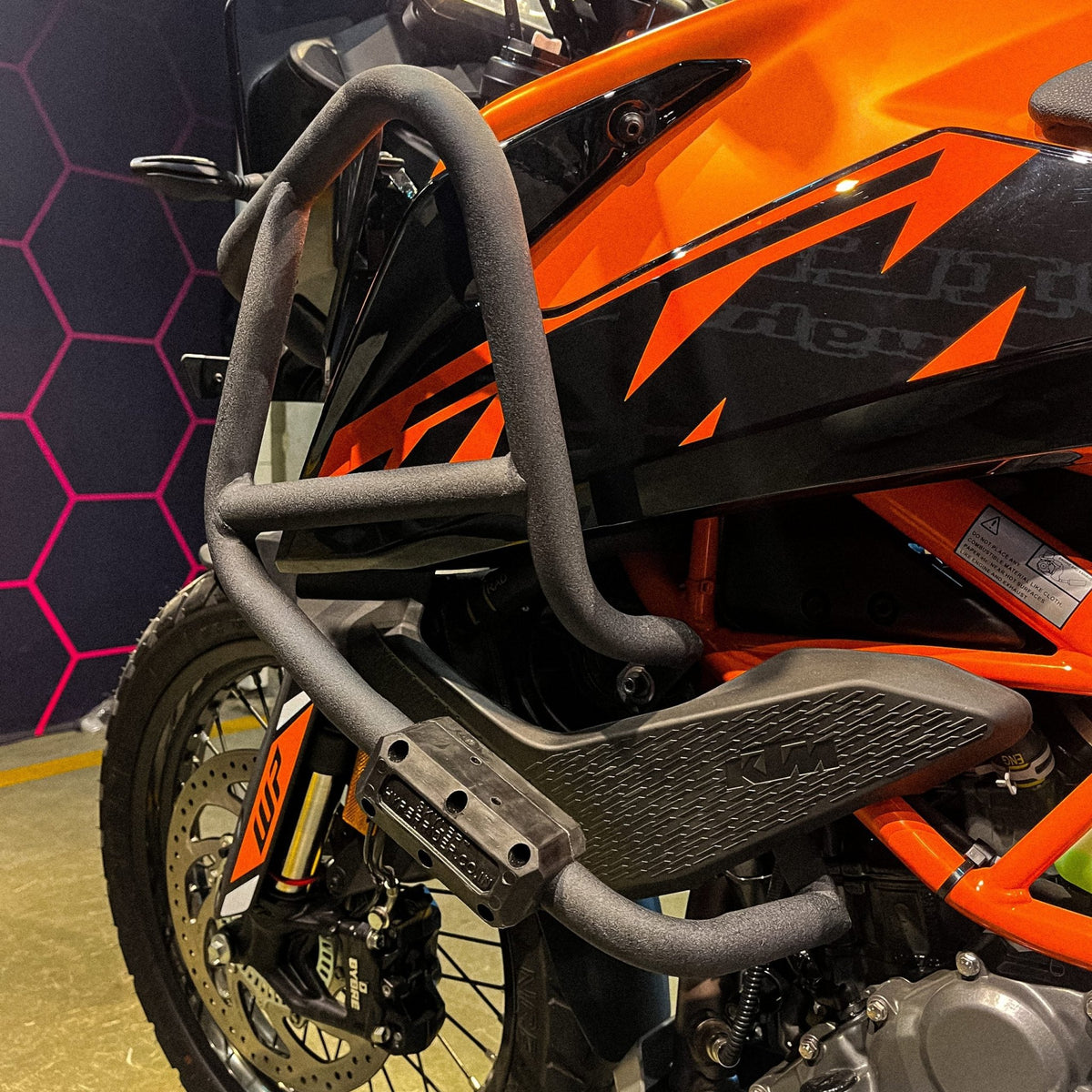 Hyperrider Crash Guard with Grab Slider - (Type 2) for KTM ADV 250/390 - 6KIOMCrash Guard