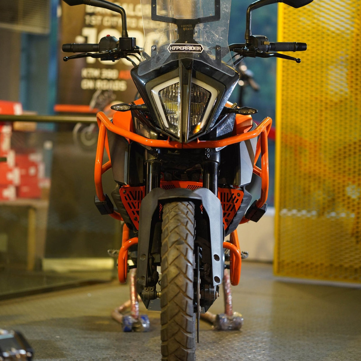Hyperrider Crash Guard with Grab Slider - (Type 2) for KTM ADV 250/390 - 6KIOMCrash Guard